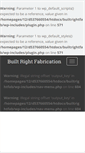 Mobile Screenshot of builtrightfab.com